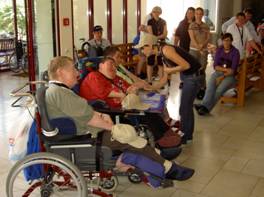 Siegerehrung der Rollstuhlfahrer beim Reha Sportfest